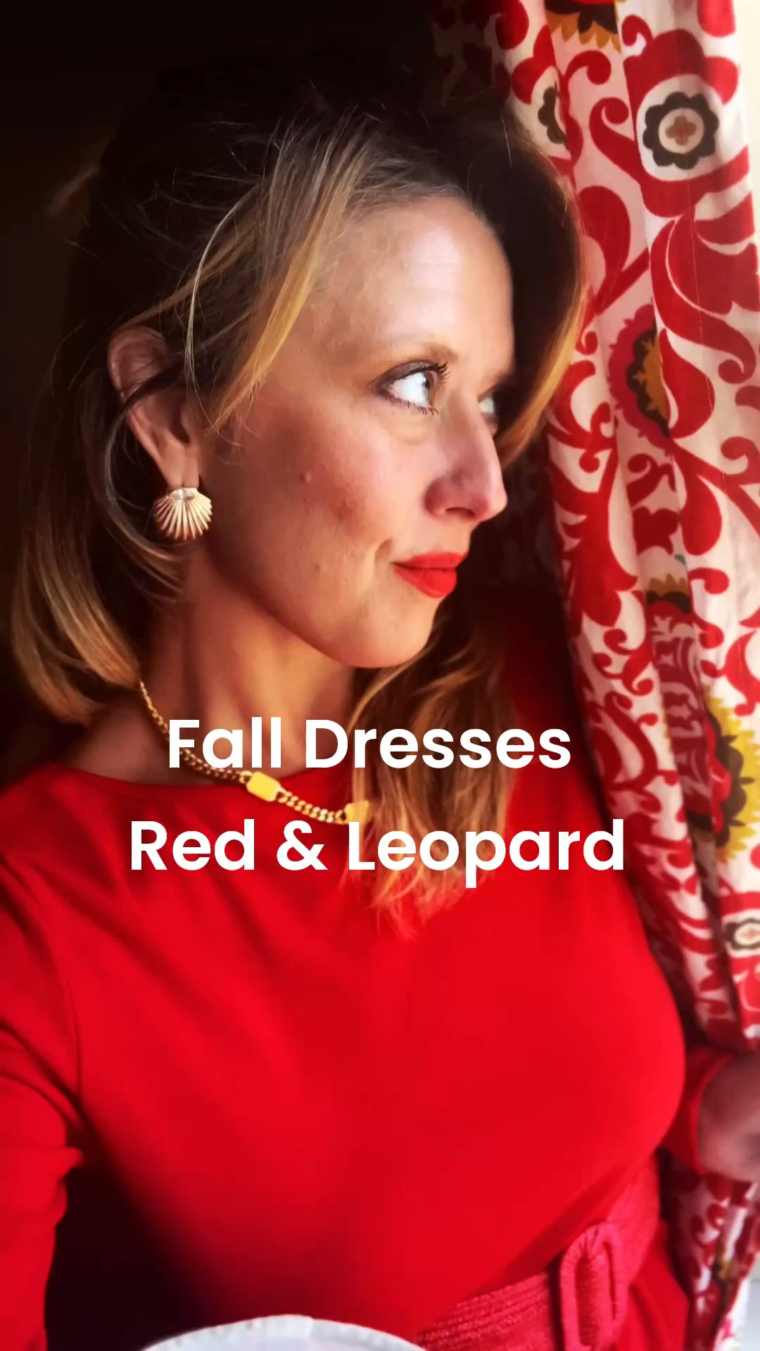 The ultimate lady in red look with a soft warm cozy Fall dress with pockets and long sleeves, pops of gold jewelry, a Chanel bag and leopard fur jacket. Topping the look off with red pumps. Everything linked below!

#LTKootd #LTKOver40 #LTKSaleAlert