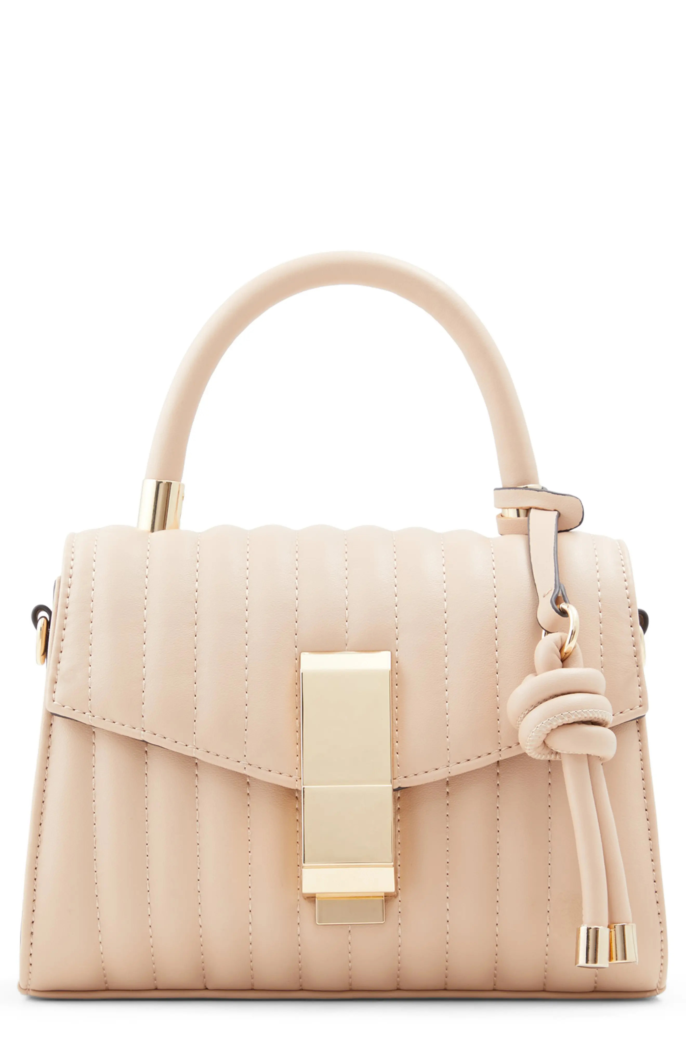 Aldo Erilissax Faux Leather Handbag - Beige | Nordstrom