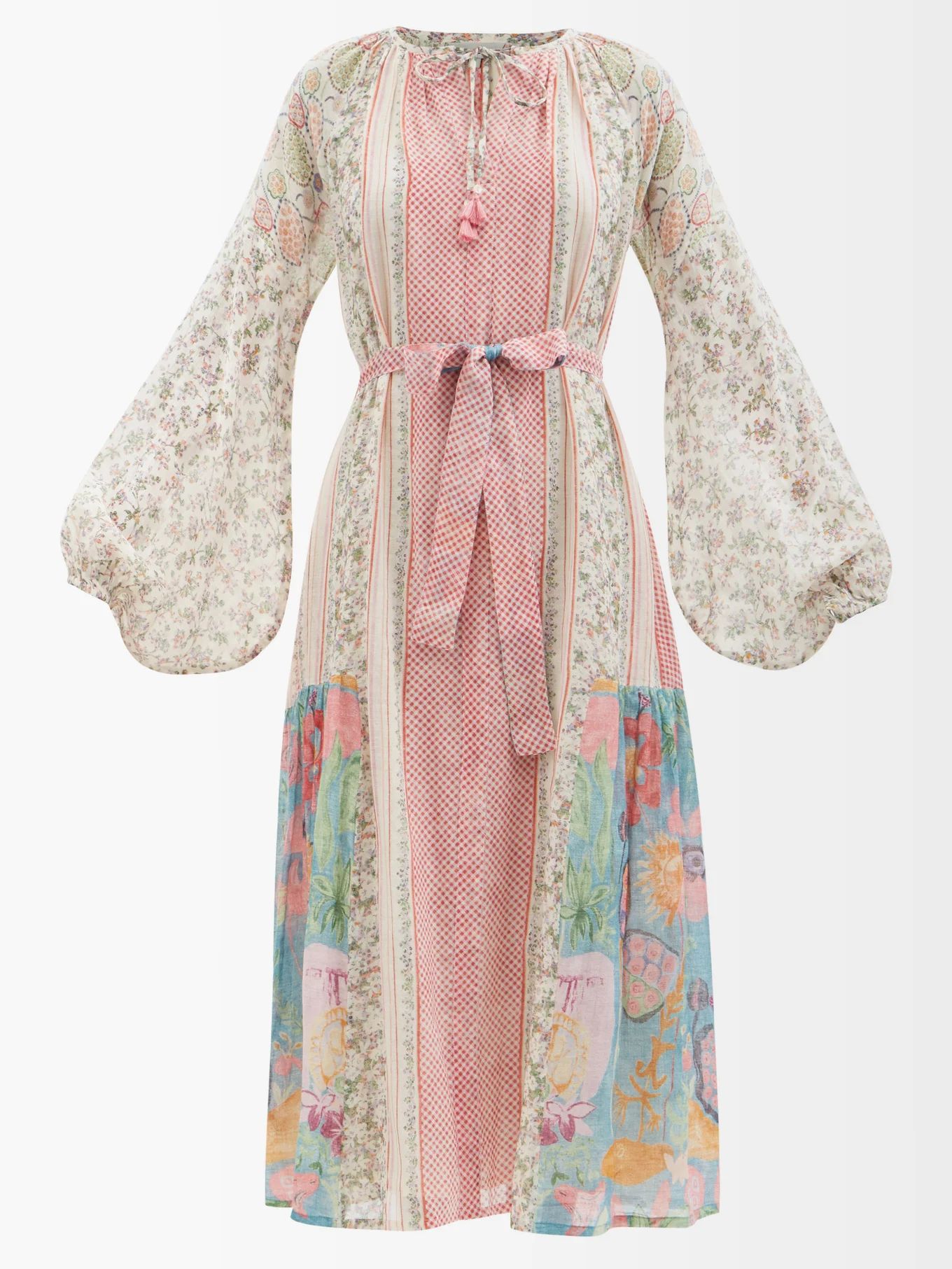 Cecile floral-print cotton midi dress | D'Ascoli | Matches (US)