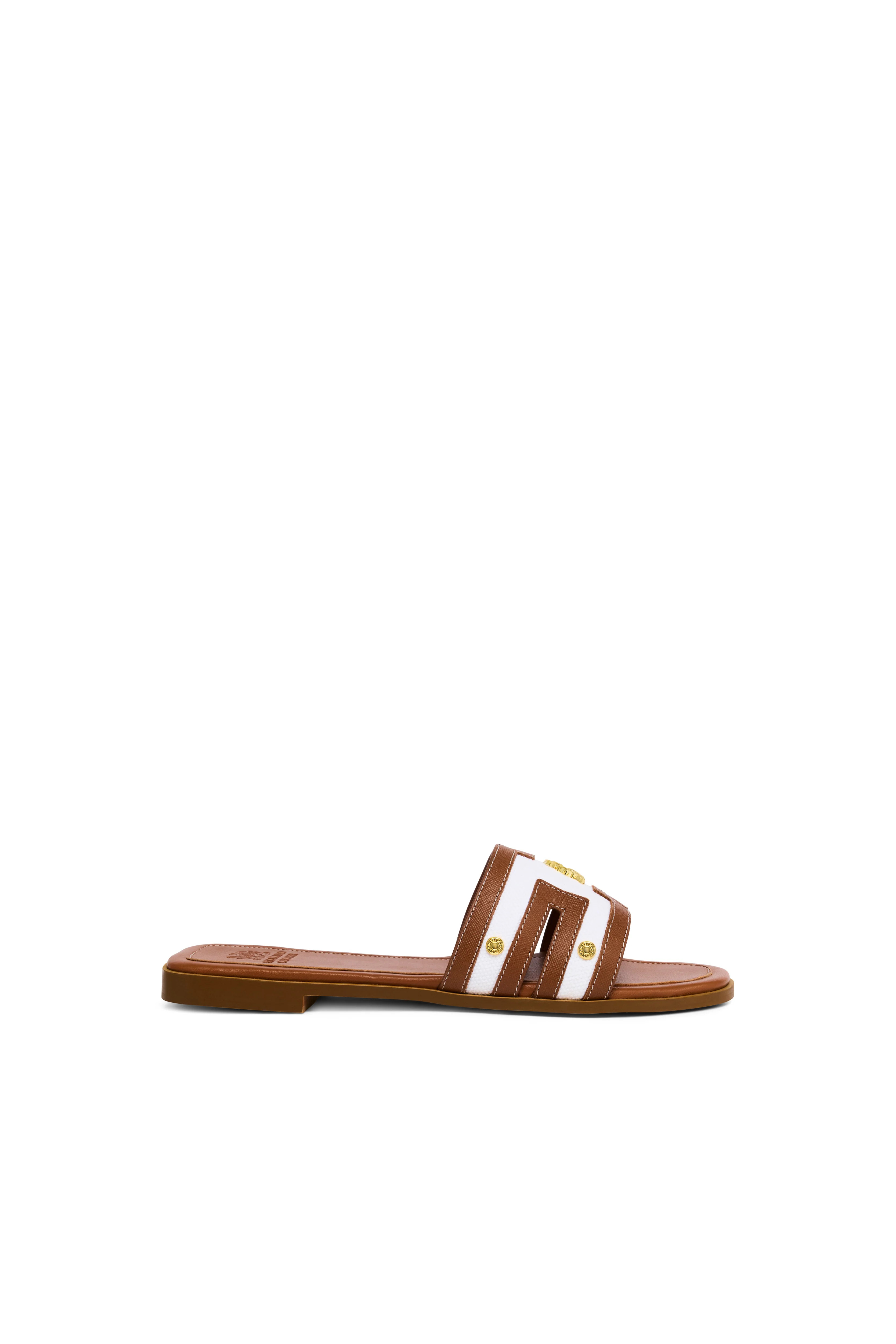 Heraldic Monogram Slides (Natural Tan) | Holland Cooper