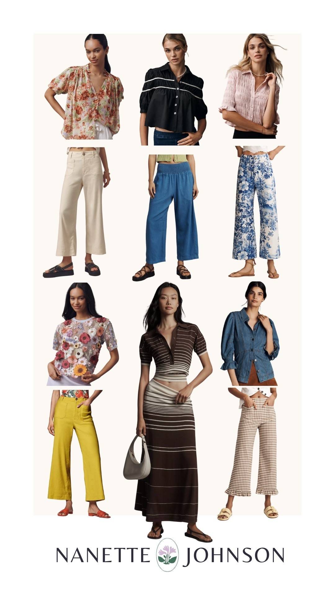 Tops and bottoms from Anthropologie. Shop Anthro’s unique styles with the code SWEET20 for $20 off $100.

Summer top floral top denim top pull on jeans yellow pants gingham pants ruffle pants floral pants Collette pants

#LTKOver40 #LTKSaleAlert #LTKMidsize