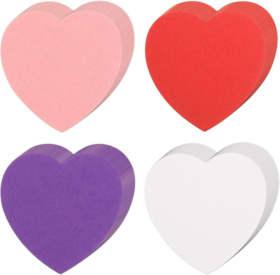 600Pcs Valentine’s Day Heart Cutouts Small Heart Paper Confetti 2 Inch Red White Pink Purple He... | Amazon (US)