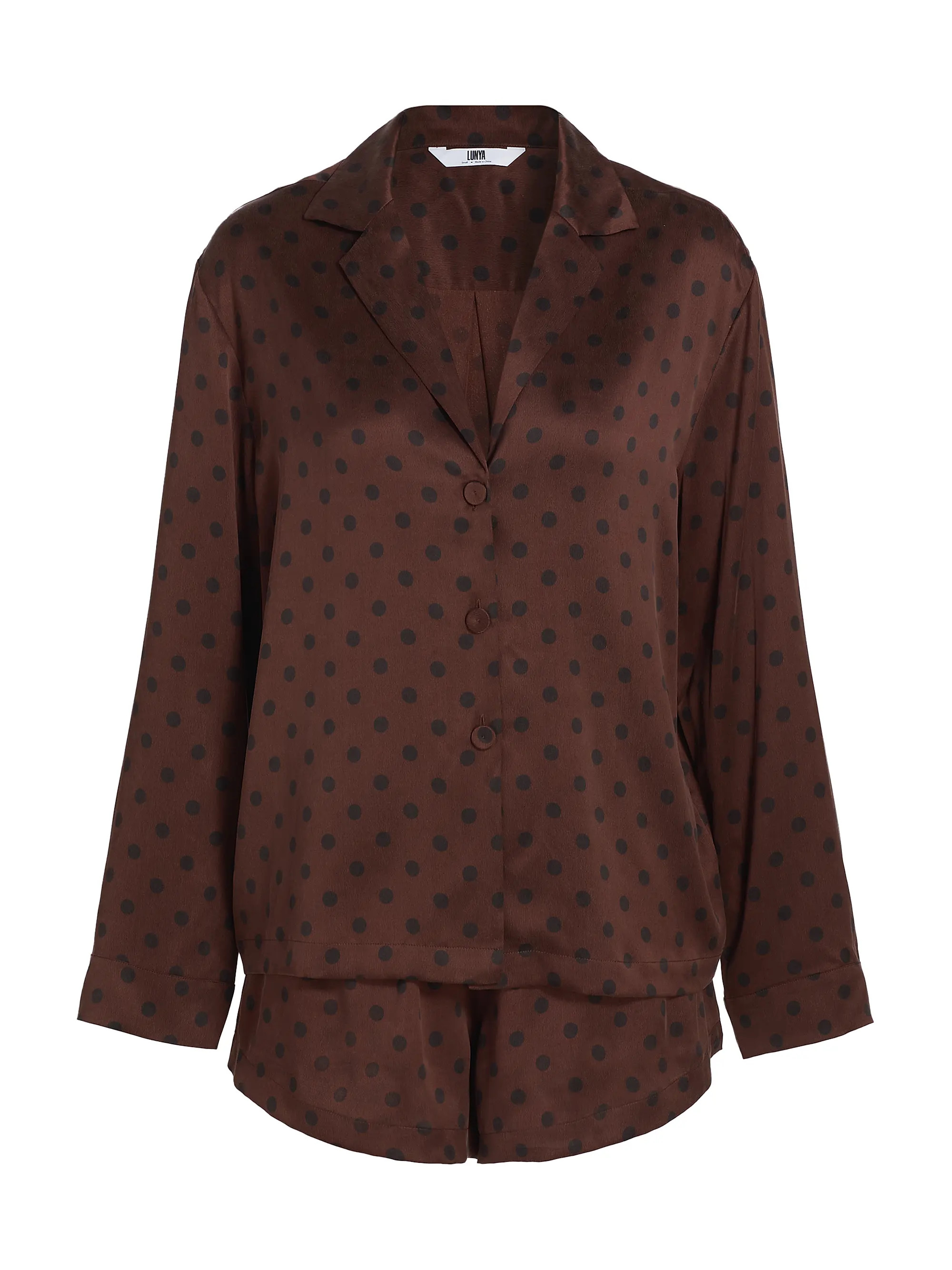 Polka Dot Silk Pajamas | Saks Fifth Avenue