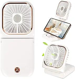Portable Mini Fan Small Battery Operated Fan 5 in 1 as Power Bank,Phone Holder,Handheld Fan,Desk ... | Amazon (US)