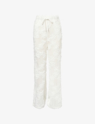 Cici Floral Straight-Leg Crotchet Trousers | Selfridges