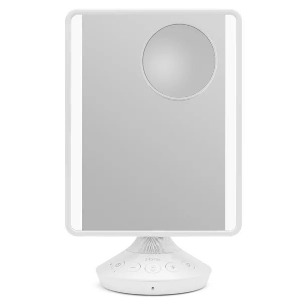 ($80 Value) iHome Mirror with Bluetooth Audio, LED Lighting, Bonus 10x Magnification, Siri & Goog... | Walmart (US)