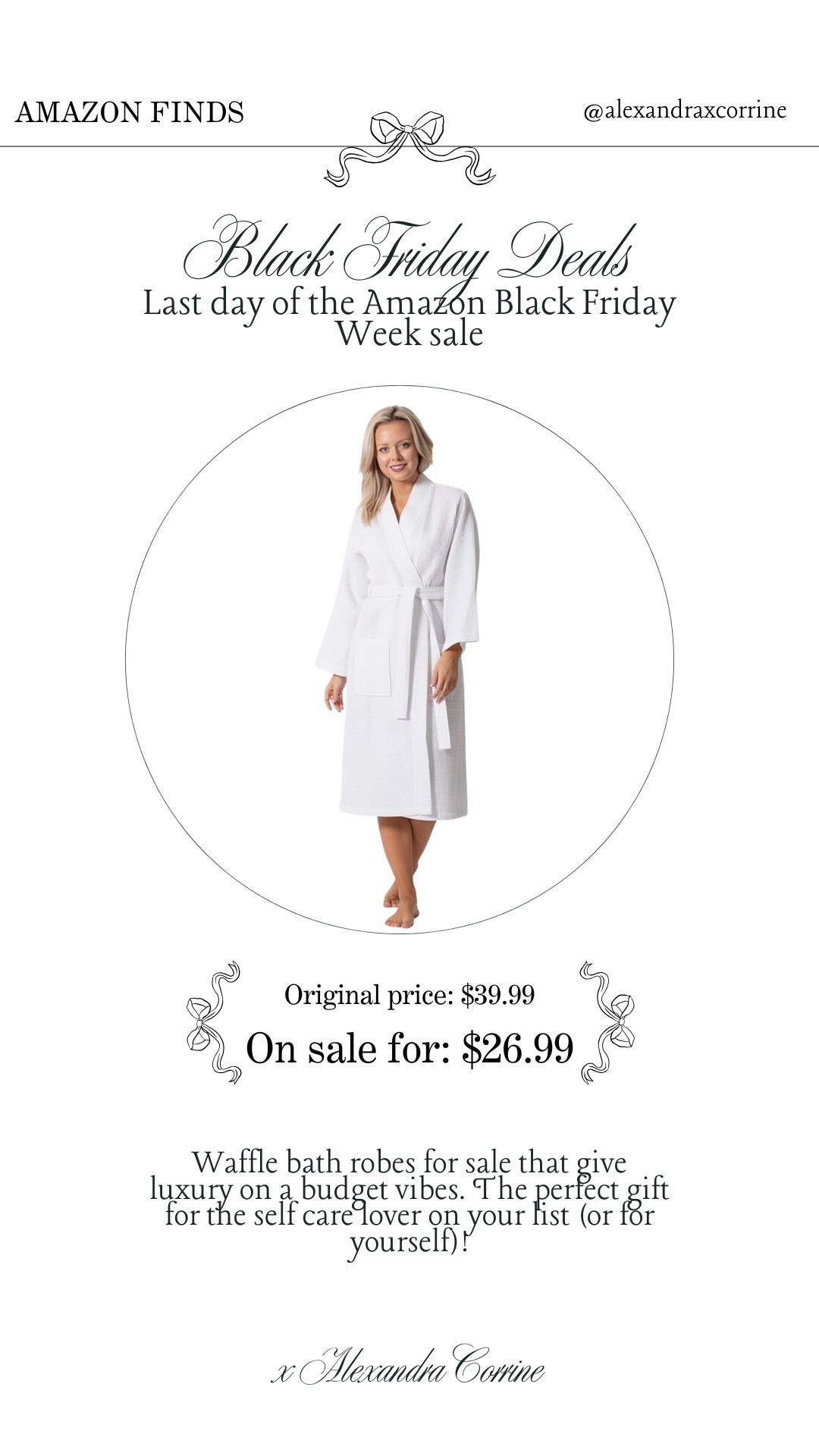 Black Friday favorites 🤍

Amazon Black Friday week, Black Friday deals, sale, holiday shopping, Christmas shopping, Amazon prime, cyber Monday, robe, bathrobe 

#LTKSaleAlert #LTKCyberWeek