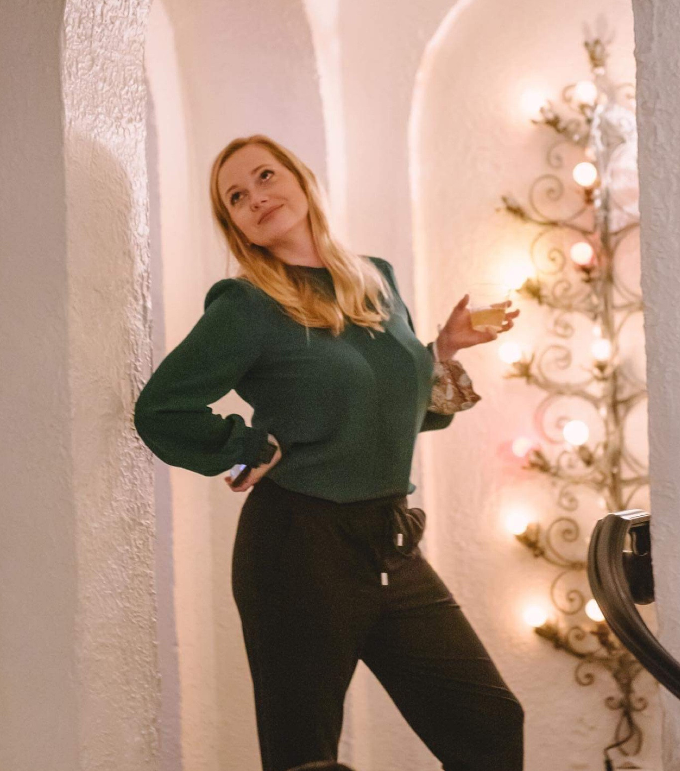 Easy holiday look, with the Nordstrom top even on sale! 

#LTKworkwear #LTKSeasonal #LTKHoliday