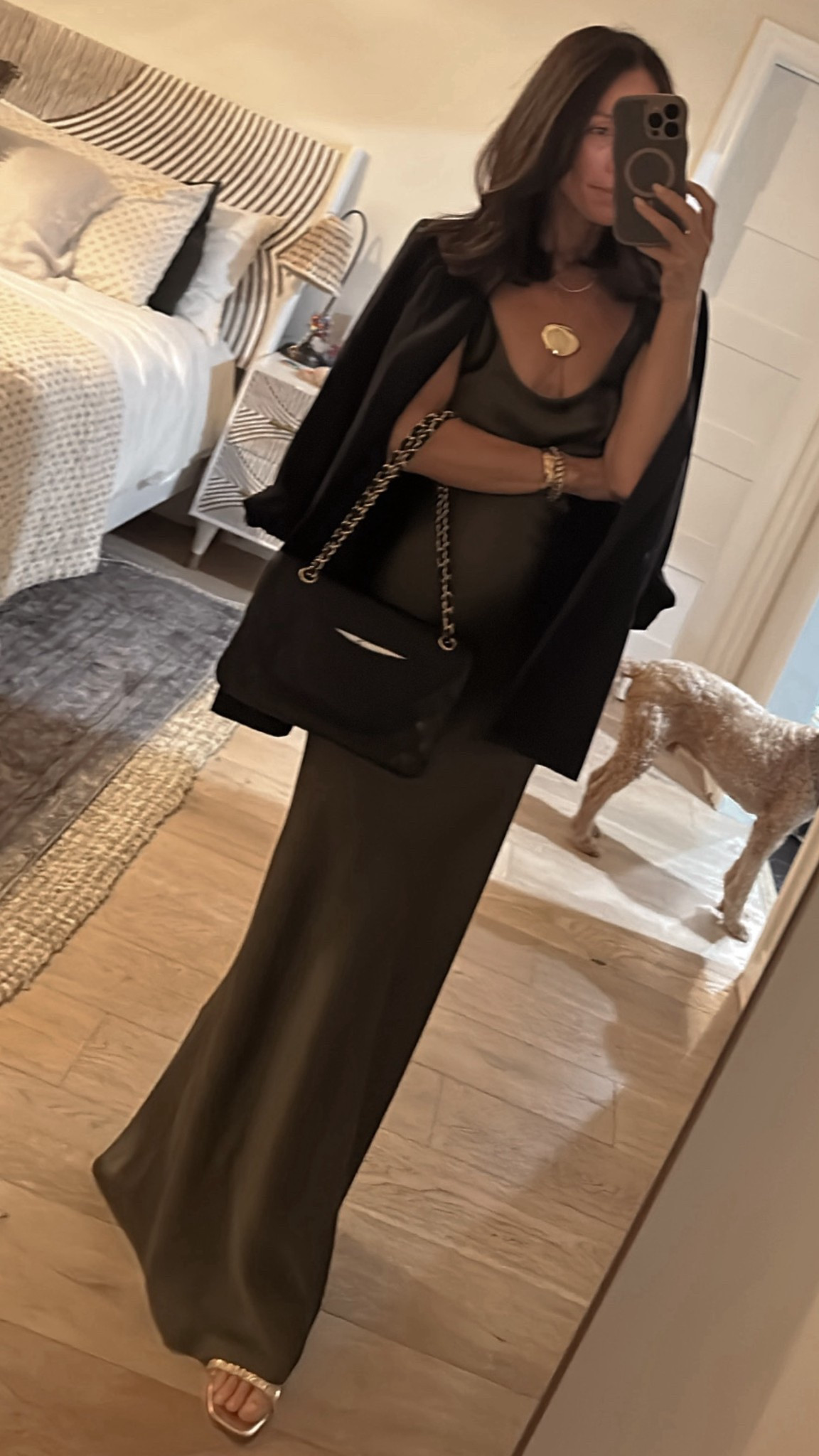 Full look for tonight’s Havana nights party 
Went with a subtle loom in the olive green slip dress I’ve worn a few times before 
Beautifully made 

#LTKPetite #LTKOver40