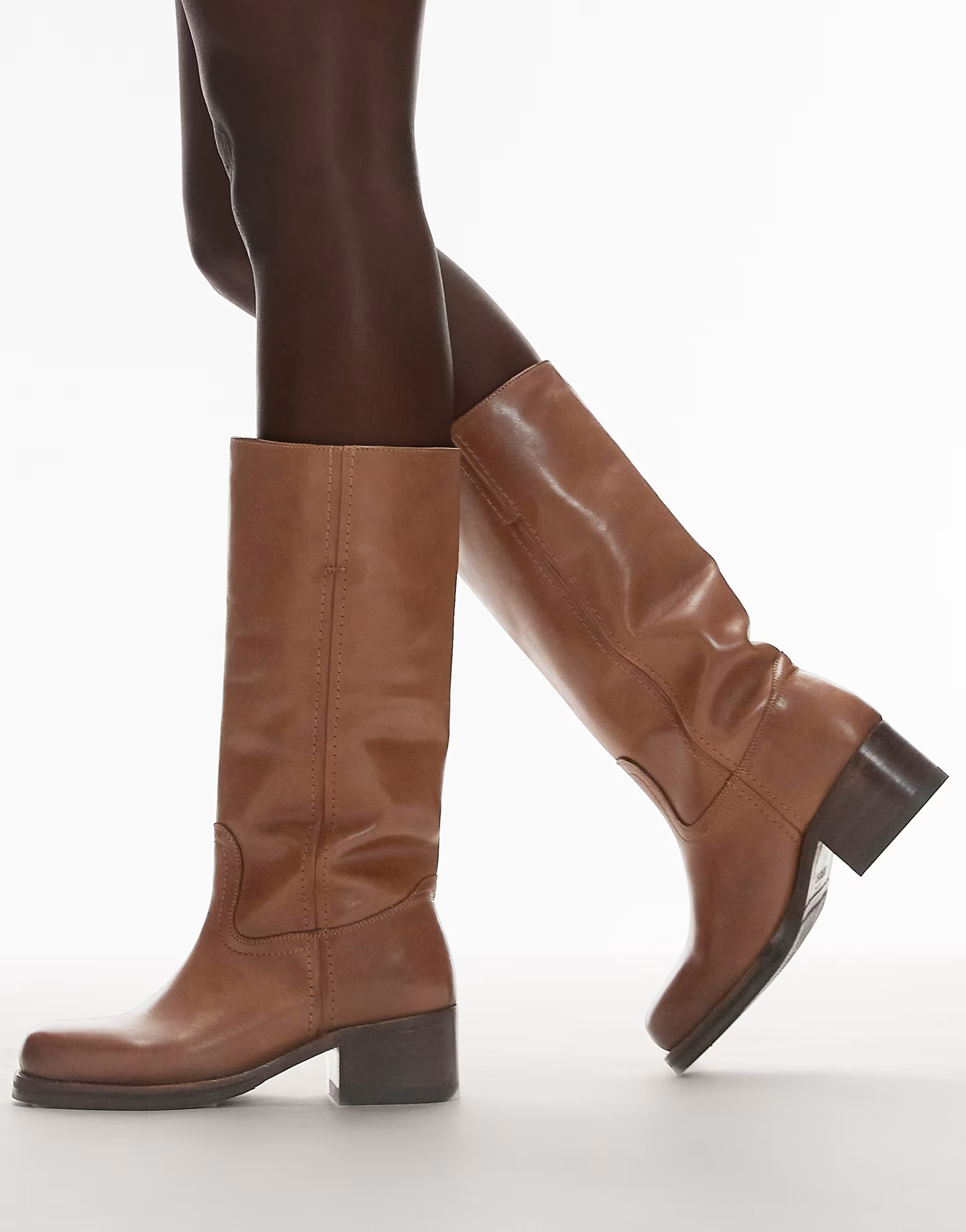 Bronx Ky-ley riding knee boot in cognac | ASOS (Global)