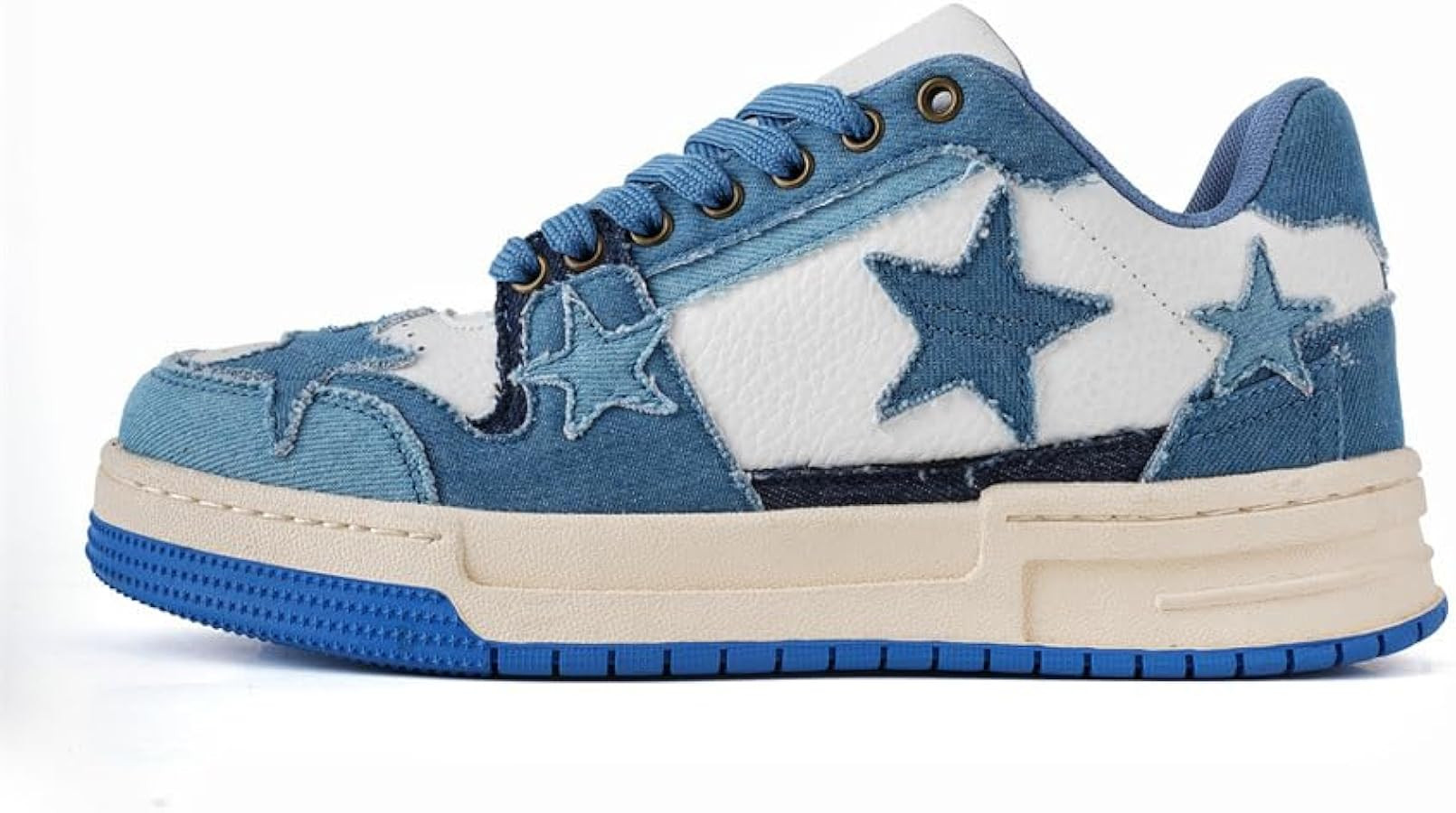 Cowboy Blue Star Shoes Men Heighten Leisure Joker Sports Shoes. | Amazon (US)