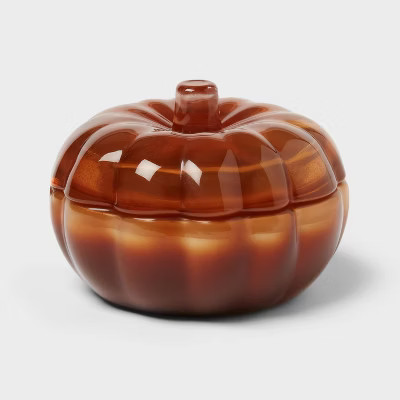 Lidded Glass Pumpkin Jar Candle - Threshold™ | Target