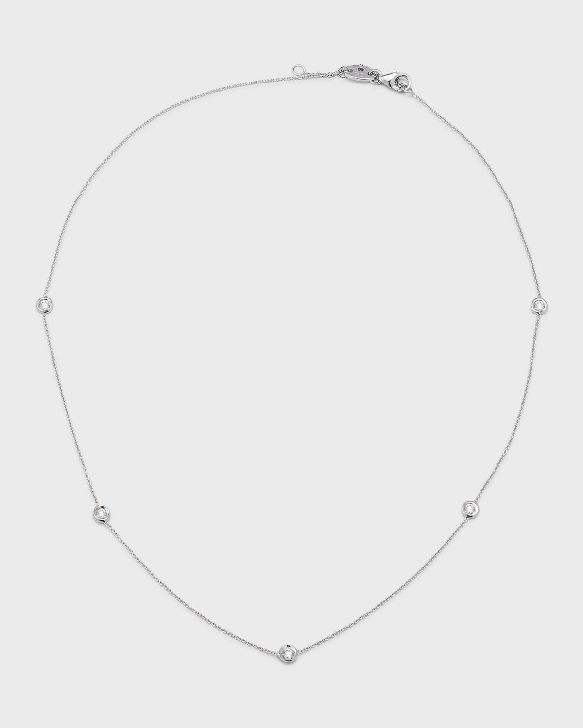 18k Gold Diamond Station Necklace | Neiman Marcus