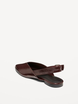 Wide Strap Slingback Flats | Old Navy | Old Navy (US)