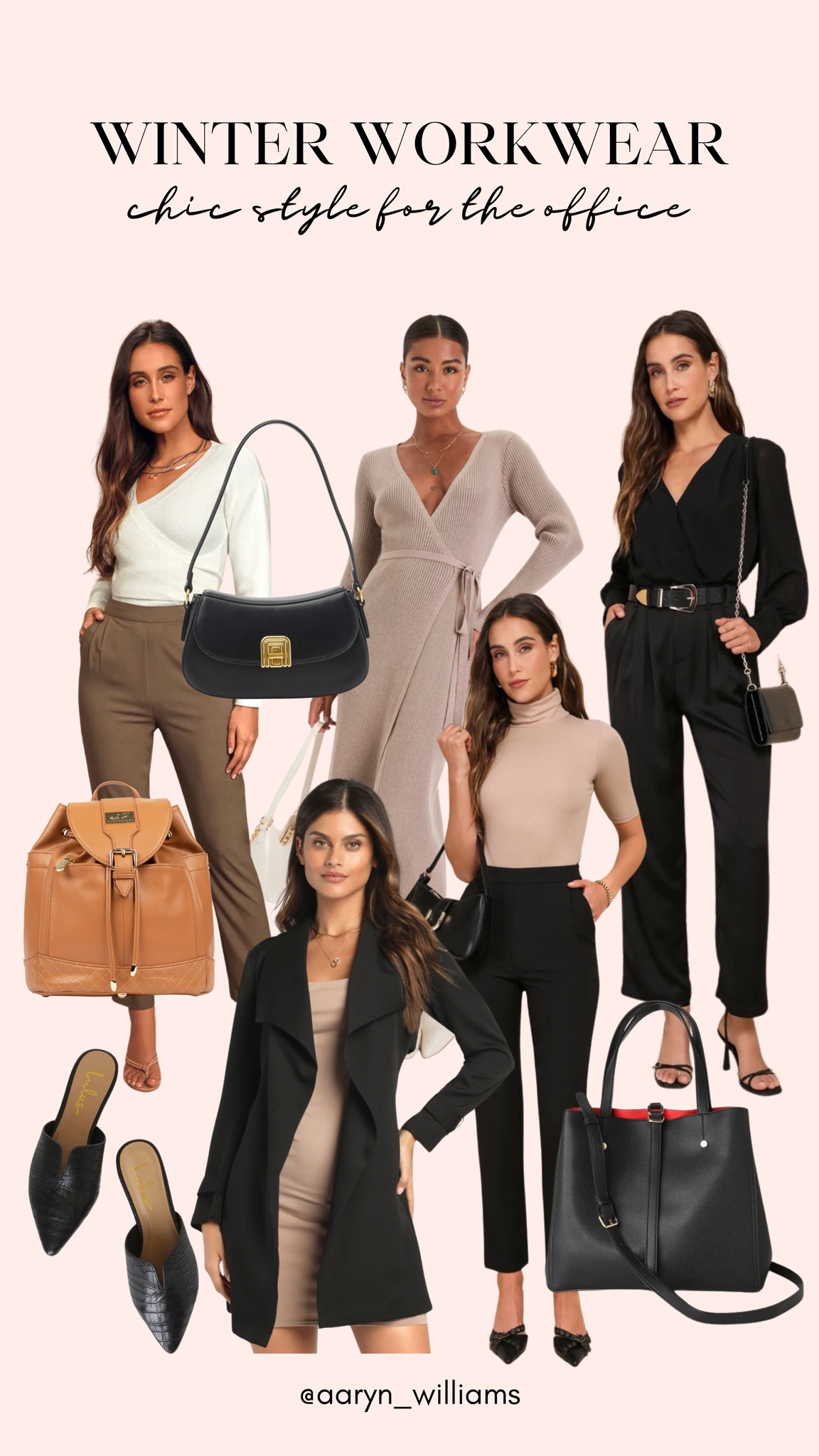 Love these chic styles at Lulu’s! Affordable workwear for winter ❄️✨ 

Lulus, work wear, office attire, winter fashion, sugarberry, trousers, sweater dress, trench coat, handbags

#LTKstyletip #LTKfindsunder100 #LTKworkwear