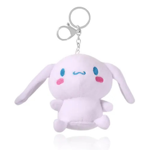 Hello Kitty Cinamoroll Plush Bag Charm Keychain in White at Nordstrom | Nordstrom