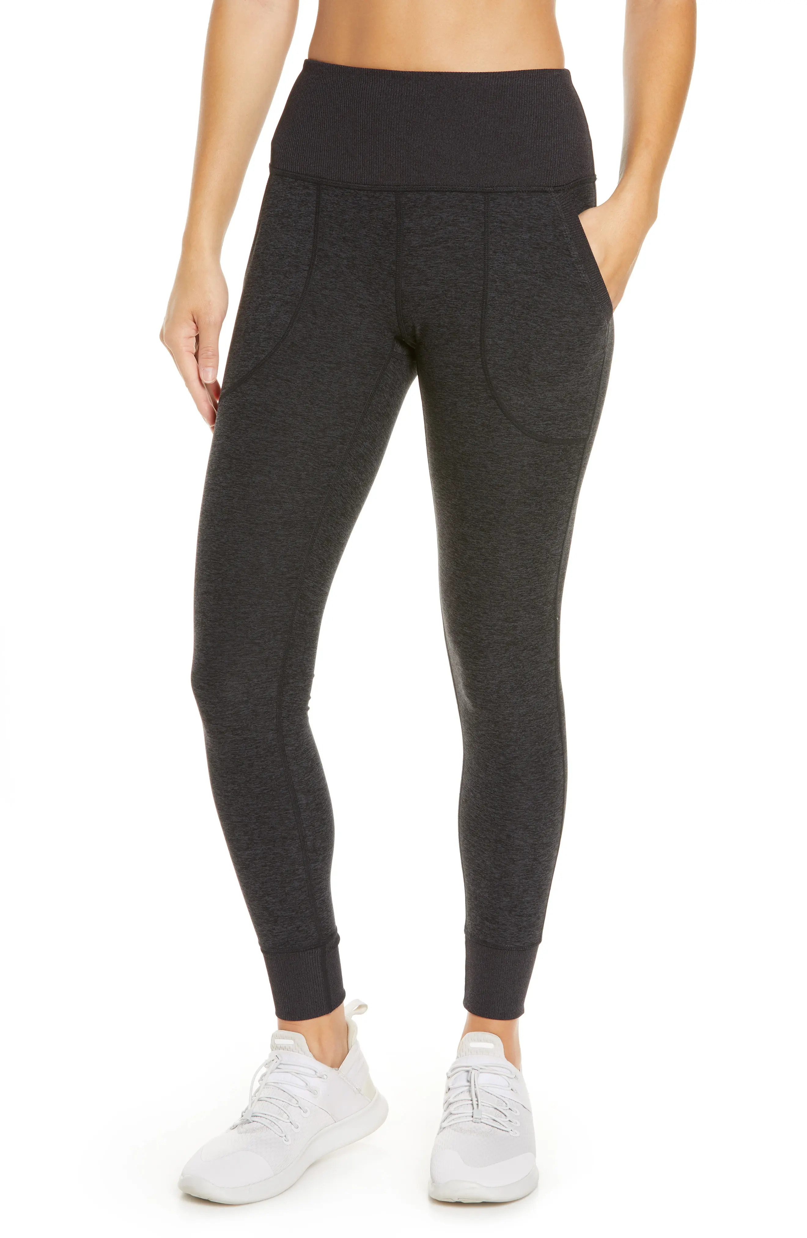 Zella Restore Soft Pocket Leggings, Size Large in Black at Nordstrom | Nordstrom