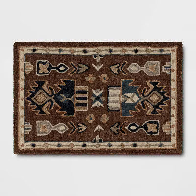Wool Tufted Rug Brown - Threshold™ | Target