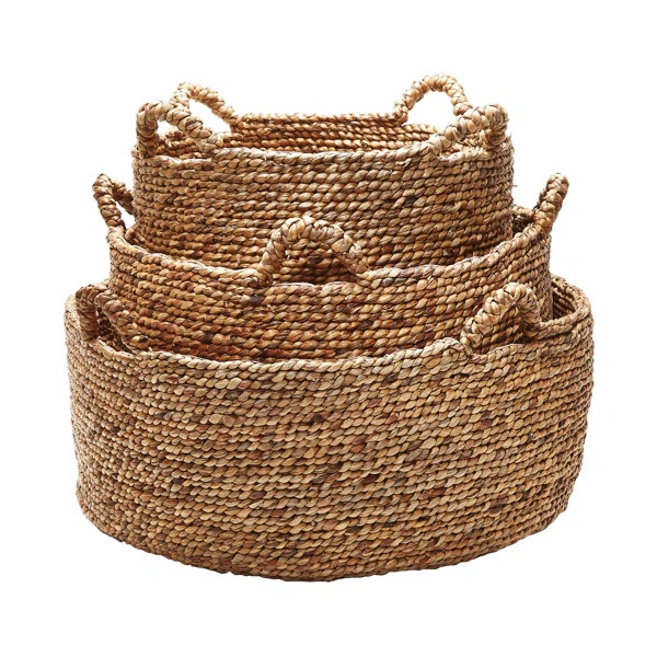 3 Piece Wicker/Rattan Basket Set | Wayfair North America