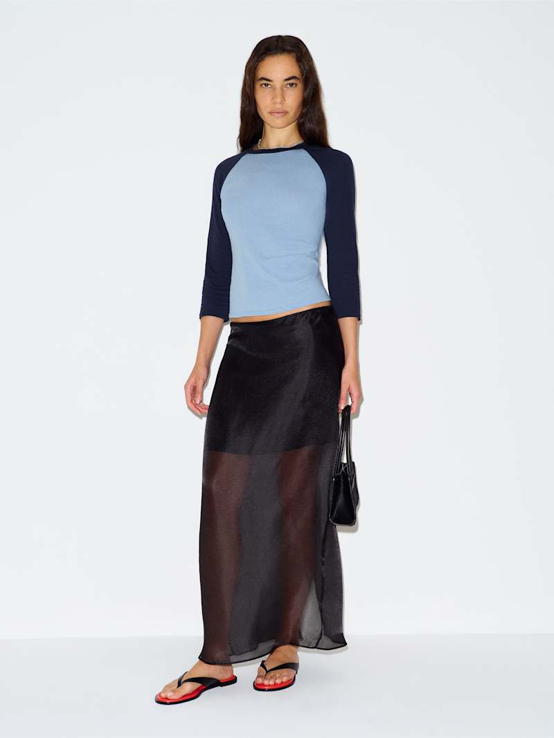 Reformation Noelle T-Shirt Blue XS | Reformation (Global)