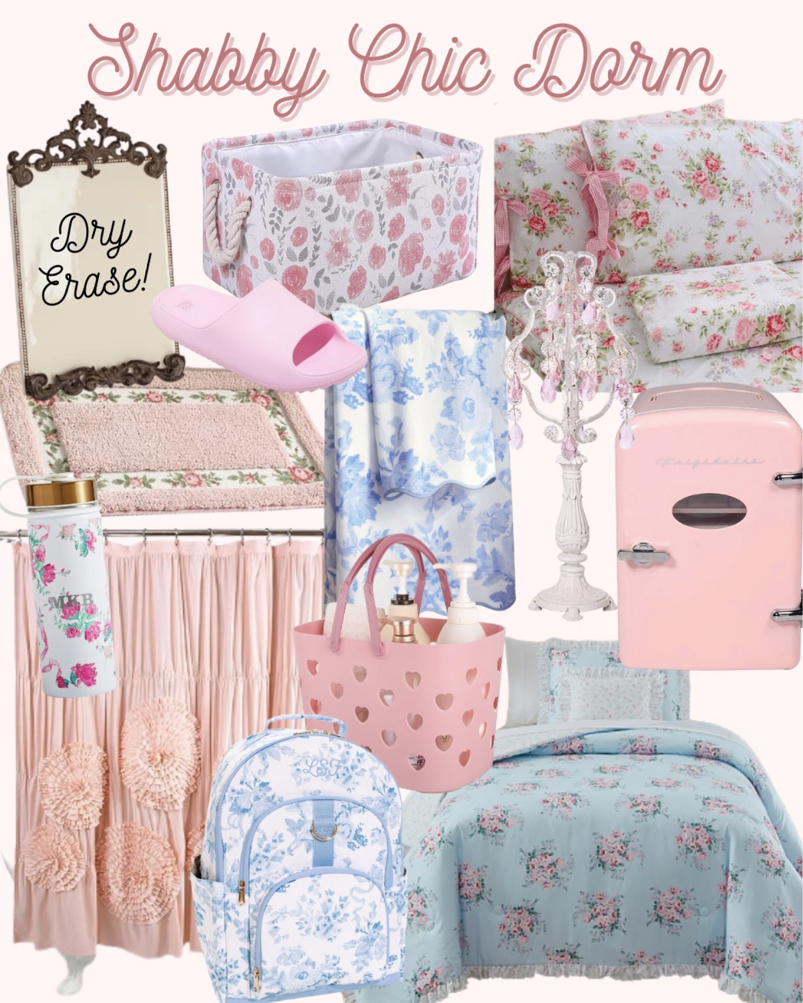 Shabby Chic Dorm Room Decor, girly dorm room, pink dorm room, cottagecore dorm room, dorm room essentials, shabby chic bedding, shabby chic decor, LoveShackFancy inspired decor, floral print bedding, Walmart finds, Walmart home, Amazon finds, Amazon home, Walmart dorm finds, Amazon dorm finds

#LTKU #LTKBacktoSchool #LTKhome