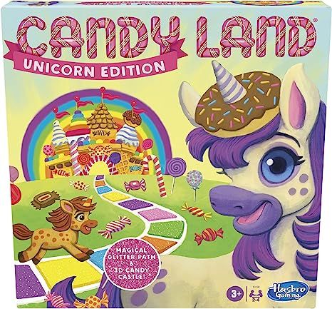 Candy Land Unicorn Edition Board Game, Preschool Game, No Reading Required Game for Young Childre... | Amazon (US)