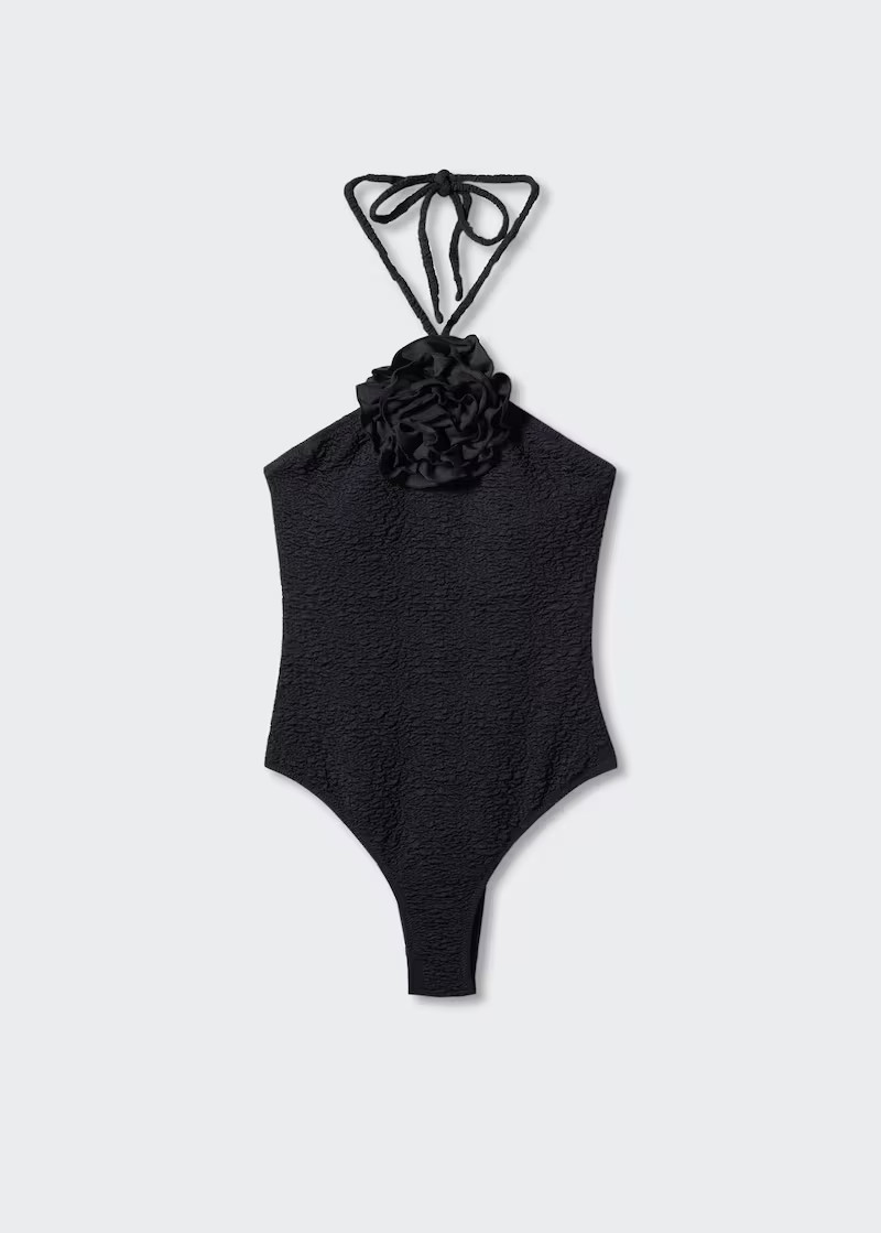 Textured swimsuit -  Women | Mango USA | MANGO (US)