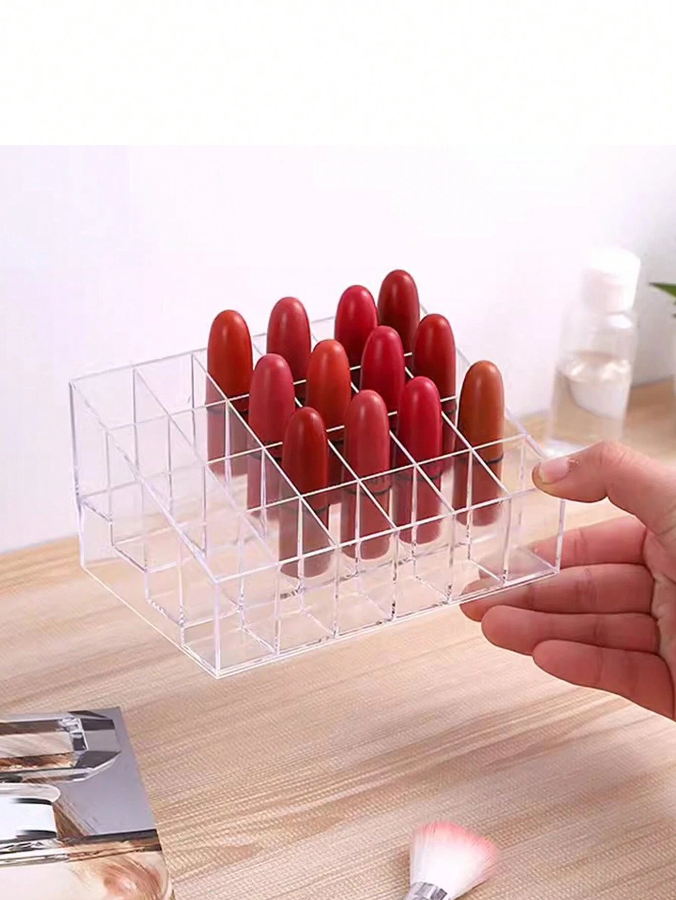 1Pc High-End Transparent Makeup Organizer Box For Desk, Including Storage For Eyebrow Pencil, Mak... | SHEIN