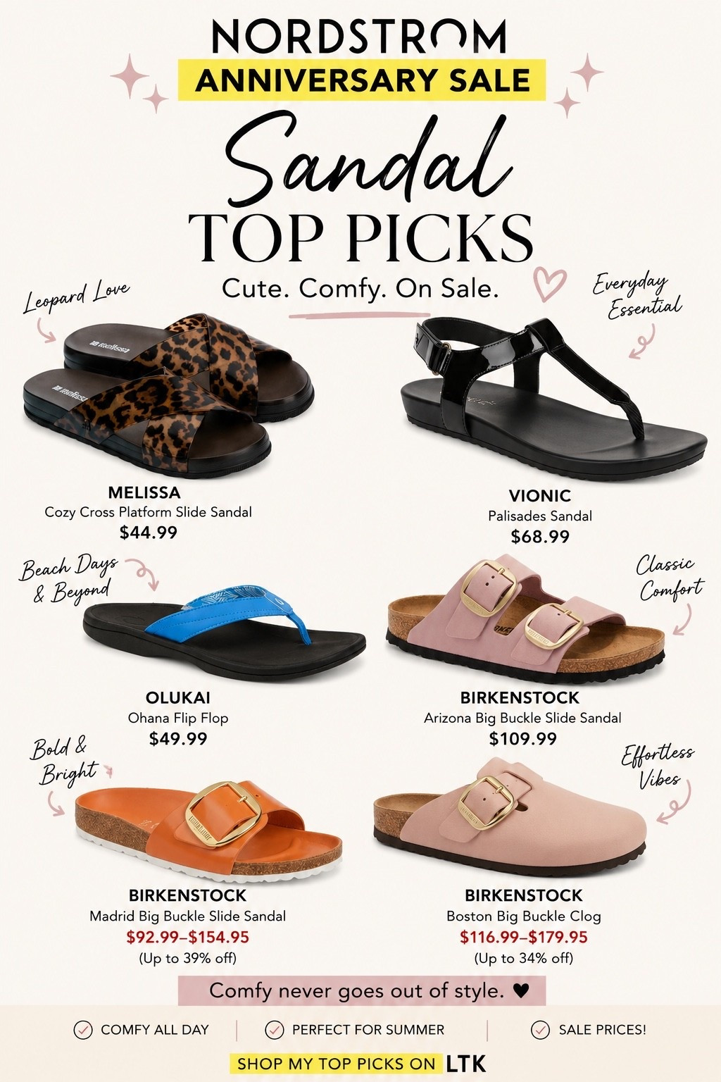 Nordstrom Anniversary Sale = dangerous for my wallet 😅💛

These are the shoes currently sitting at the top of my wishlist! From everyday Birkenstocks to comfy Vionics and fun leopard slides, these are the styles I can see myself wearing on repeat.

Which pair would you grab first? 👇

🛍️ Shop all of my favorites in my LTK before they’re gone!

#Nordstrom #AnniversarySale #Sandals #Birkenstocks

#LTKSaleAlert