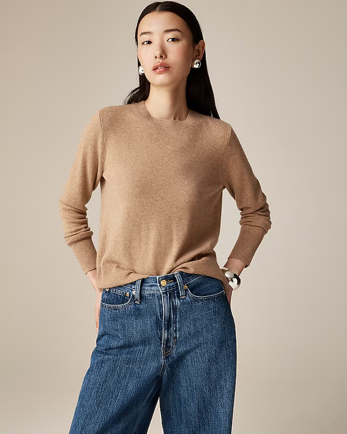 Cashmere classic-fit crewneck sweater | J. Crew US