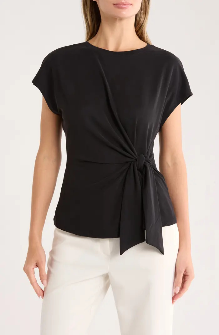 NORDSTROM RACK Short Sleeve Tie Detail Top | Nordstromrack | Nordstrom Rack
