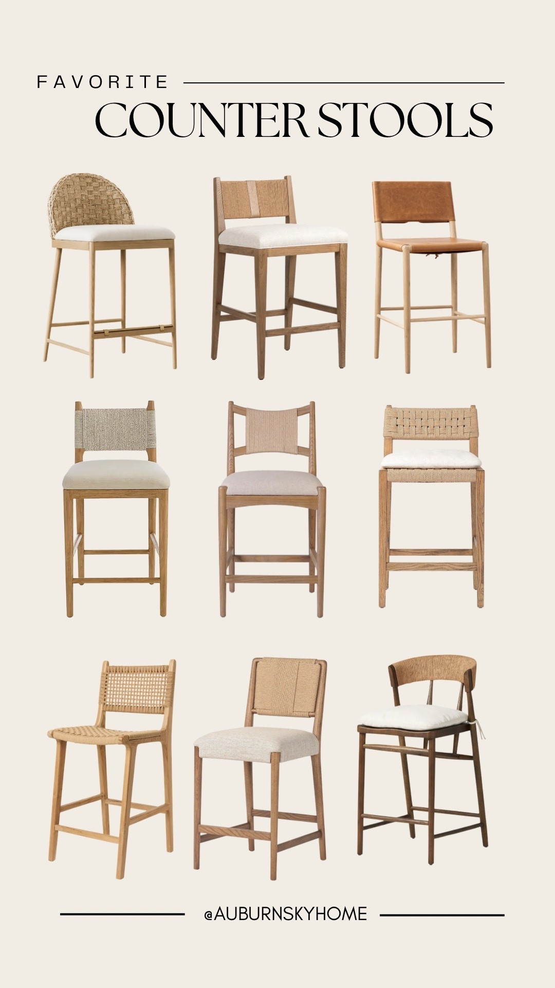 Here’s a roundup of our top contenders for counter stools. It was so hard to choose as they’re all gorgeous! 😍

#LTKHome