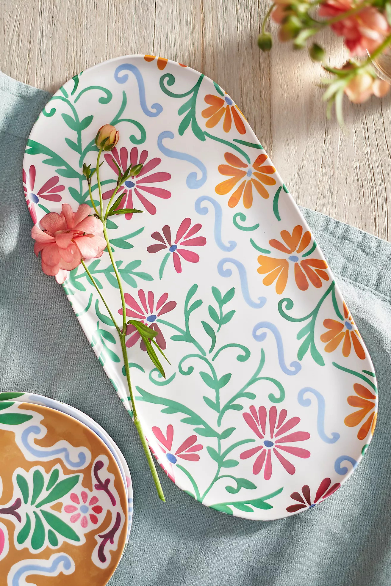 Printed Melamine Serving Platter | Anthropologie (US)