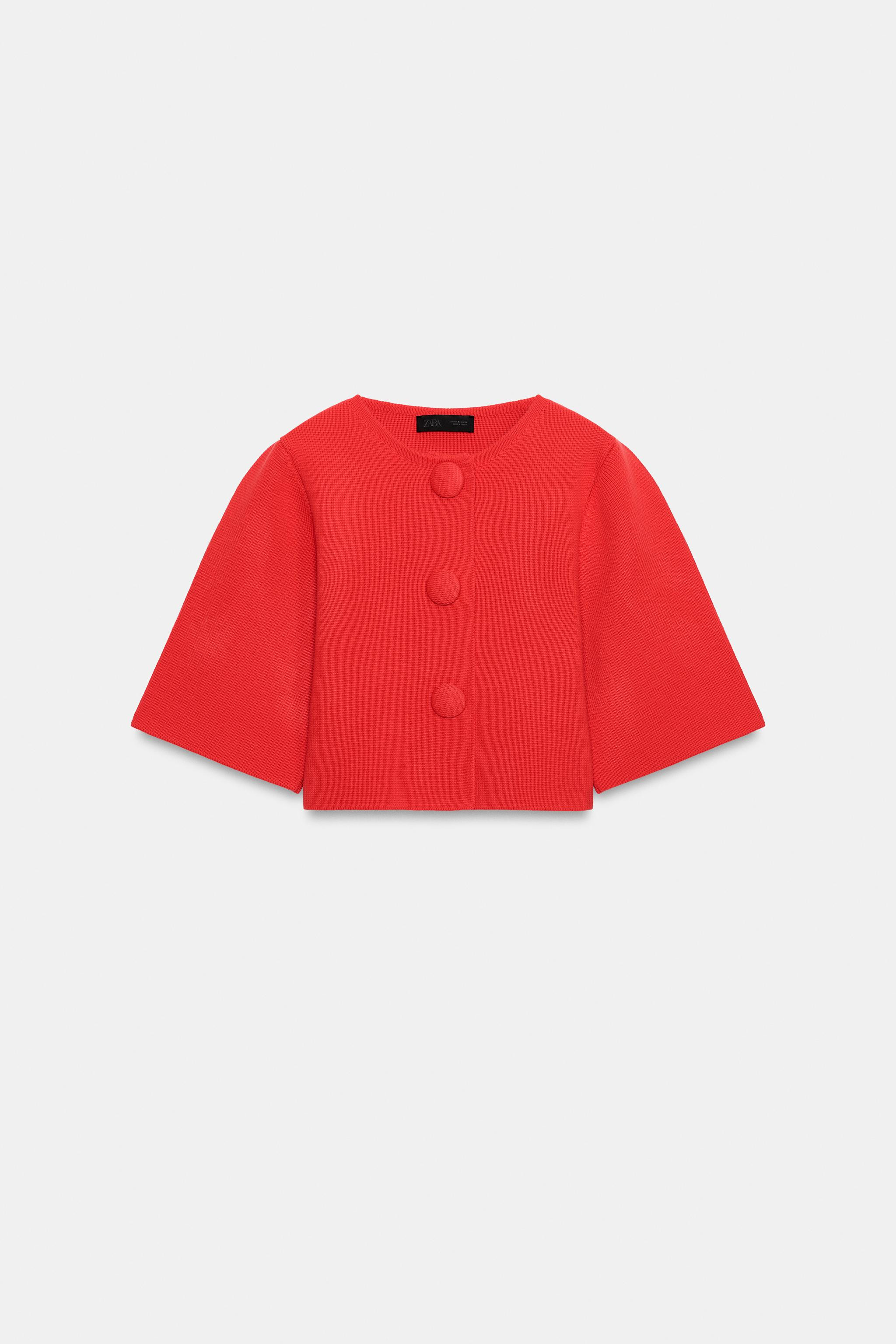 CROPPED KNIT JACKET | Zara US