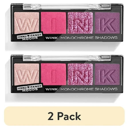 (2 pack) Hard Candy Moods Shadow Palette 4 Bold & Buildable Monochromatic Shades WINK .10oz | Walmart (US)