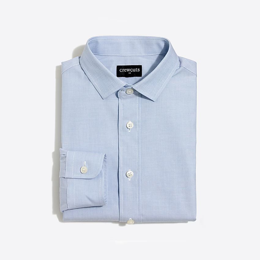 Boys' long-sleeve flex Thompson shirt in end-on-end | J.Crew Factory