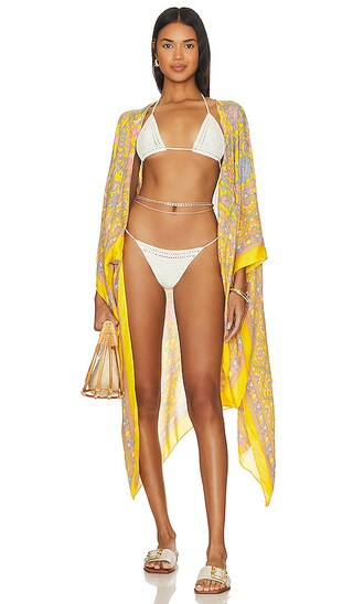 X Intimately FP Magic Dance Border Kimono in Mellow Yellow | Revolve Clothing (Global)