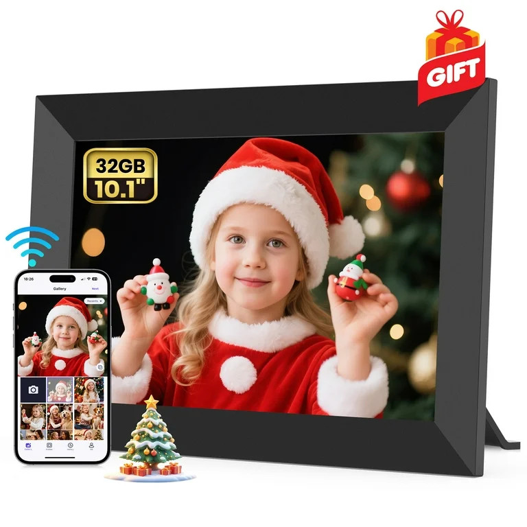 Temash 10.1 inch WiFi Digital Photo Frame, Smart Digital Picture Frames with 32GB Storage & IPS T... | Walmart (US)