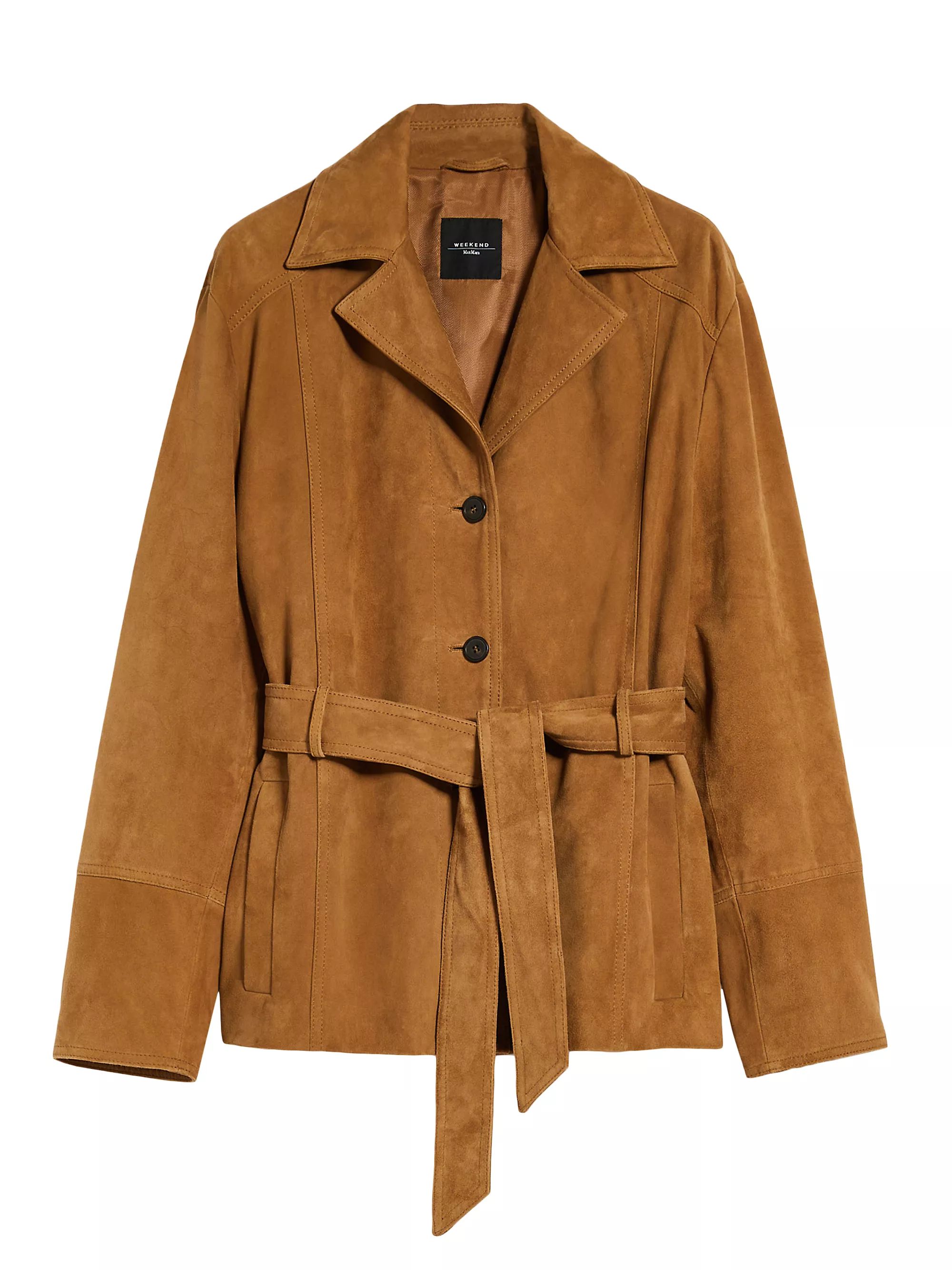 Weekend Max MaraArtur Suede Belted Jacket | Saks Fifth Avenue