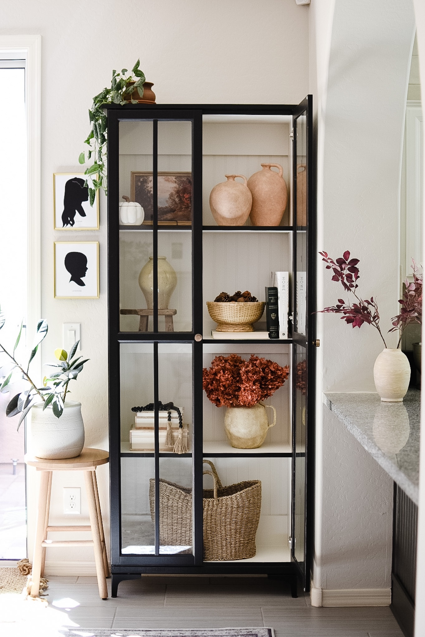 Fall cabinet styling with silhouette prints. 

Target, Etsy, Amazon

#LTKSeasonal #LTKhome #LTKstyletip