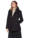 Excelled Women's Classic Pea Coat, Black, X-Large | Amazon (US)