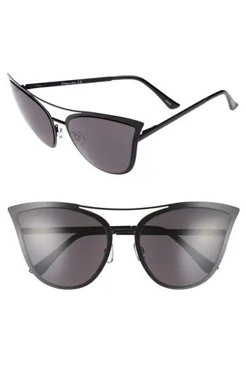 Women's Circus By Sam Edelman 61Mm Metal Cat Eye Sunglasses - Black | Nordstrom