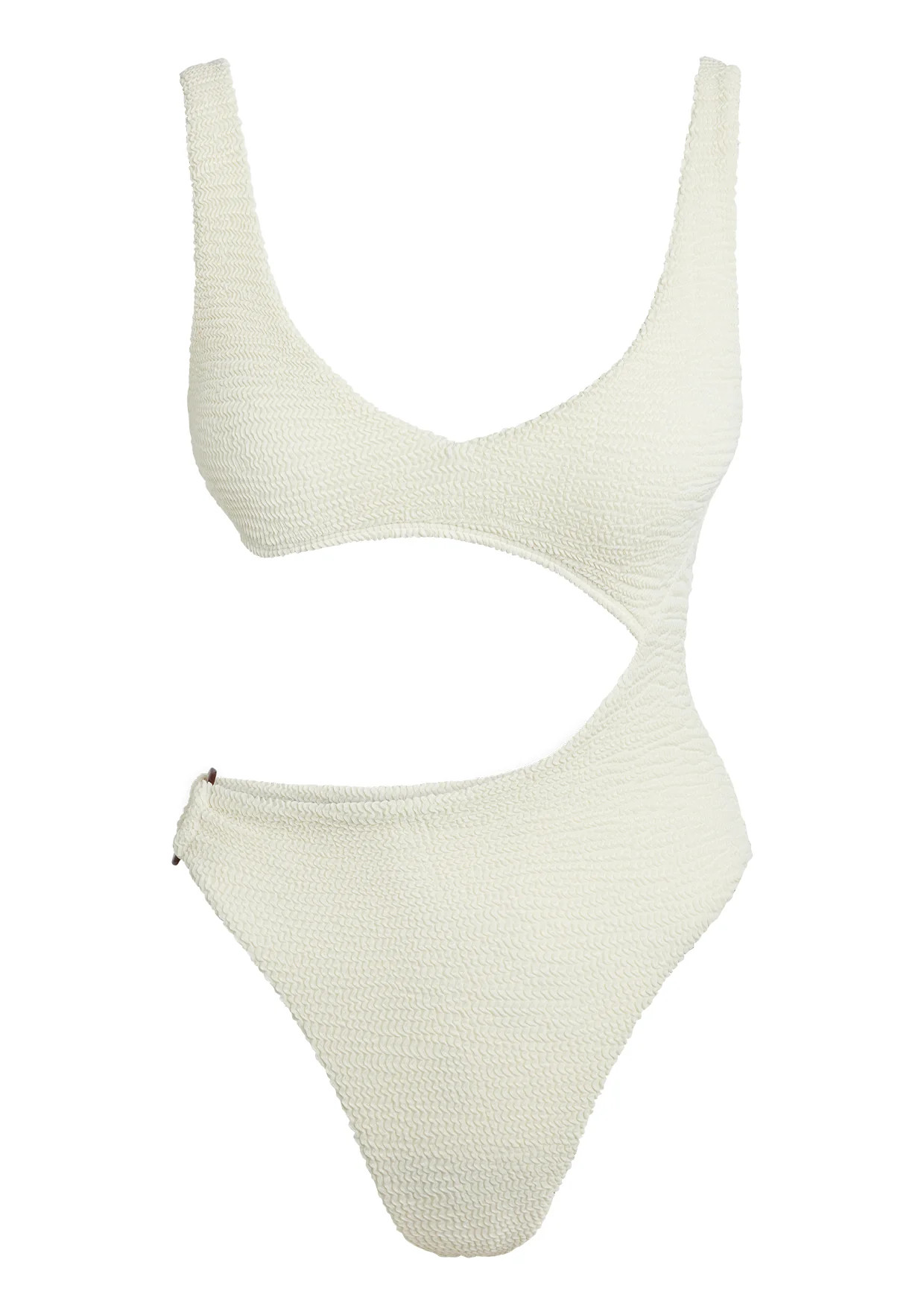 St. Barth's One Piece - Ivory Crinkle | Monday Swimwear