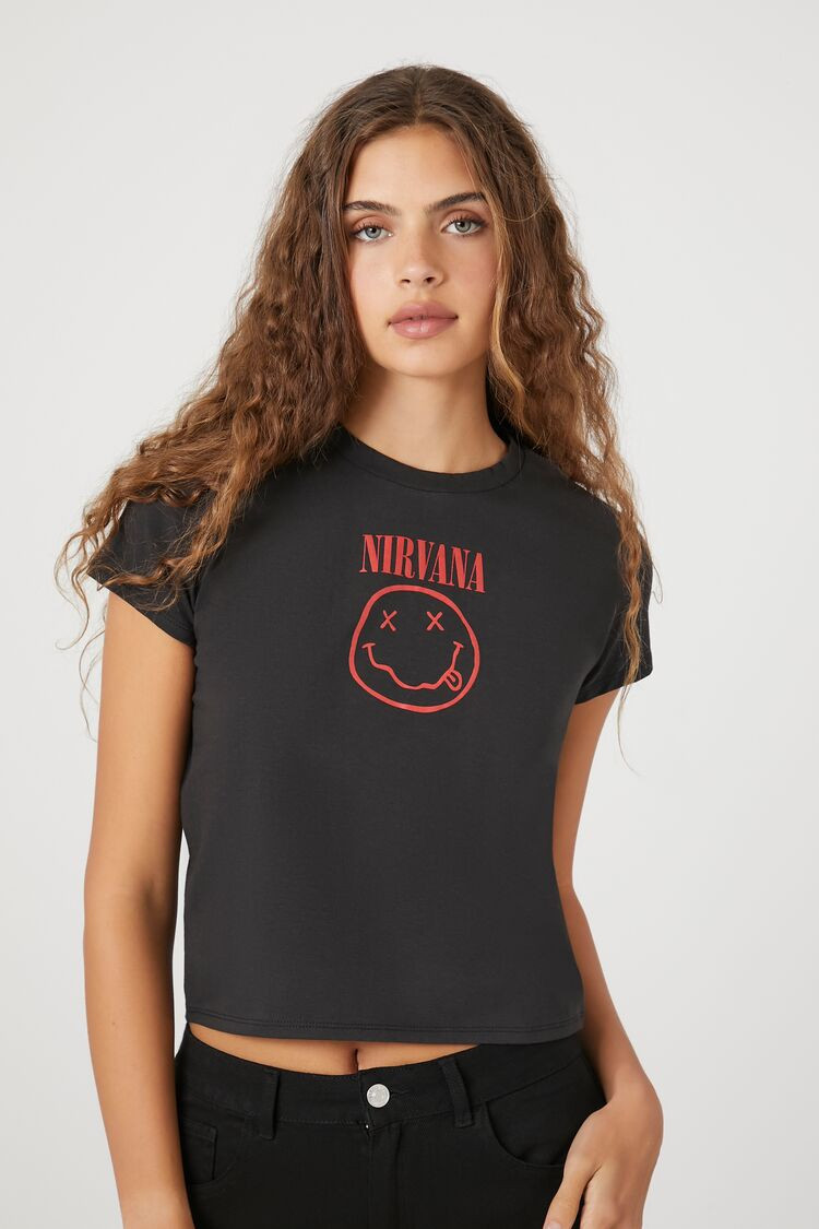 Nirvana Graphic Baby Tee | Forever 21 | Forever 21 (US)