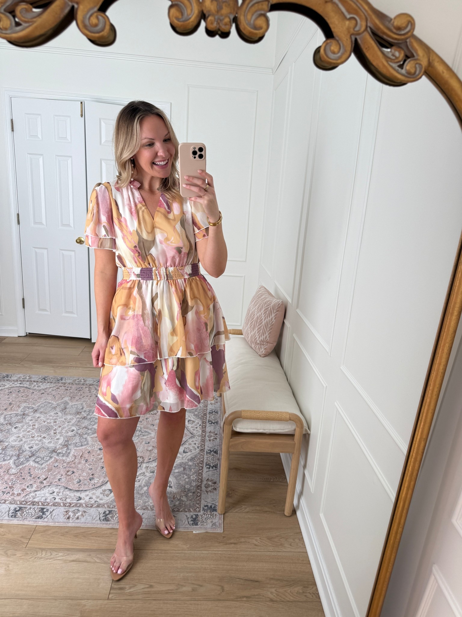 Tiered mini dress - spring dress - wearing a med 

#LTKSeasonal #LTKMidsize