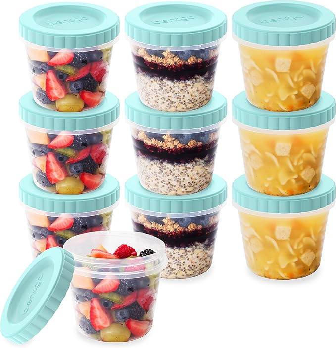 Bentgo Prep - 20 Piece 16 oz Leak-Proof Deli Containers with Lids, Food Storage for Meal Prep, Ai... | Amazon (US)