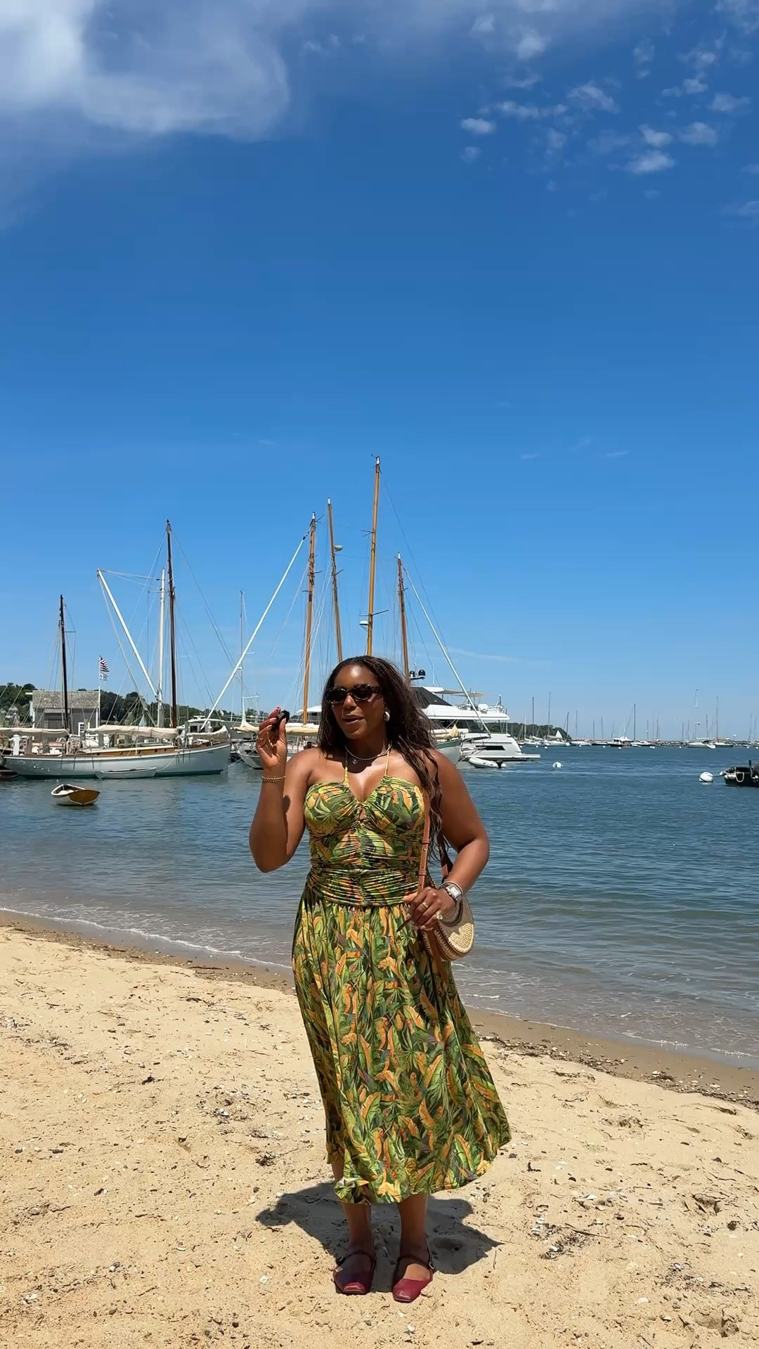 On the beach and wearing the cutest tropical printed dress from farm rio. Love this gorgeous summer dress for vacations, sevenths and beyond! Linking this dress below .. For more links to wedding guest dress summer, summer dresses, summer outfits, country concert outfits, concert outfits, vacation outfits beach, teacher outfits, date night outfits, concert outfit ideas, back to school outfits, business casual workwear,  follow me on LTK! ✨

#LTKsummer #LTKdresses #LTKtravel