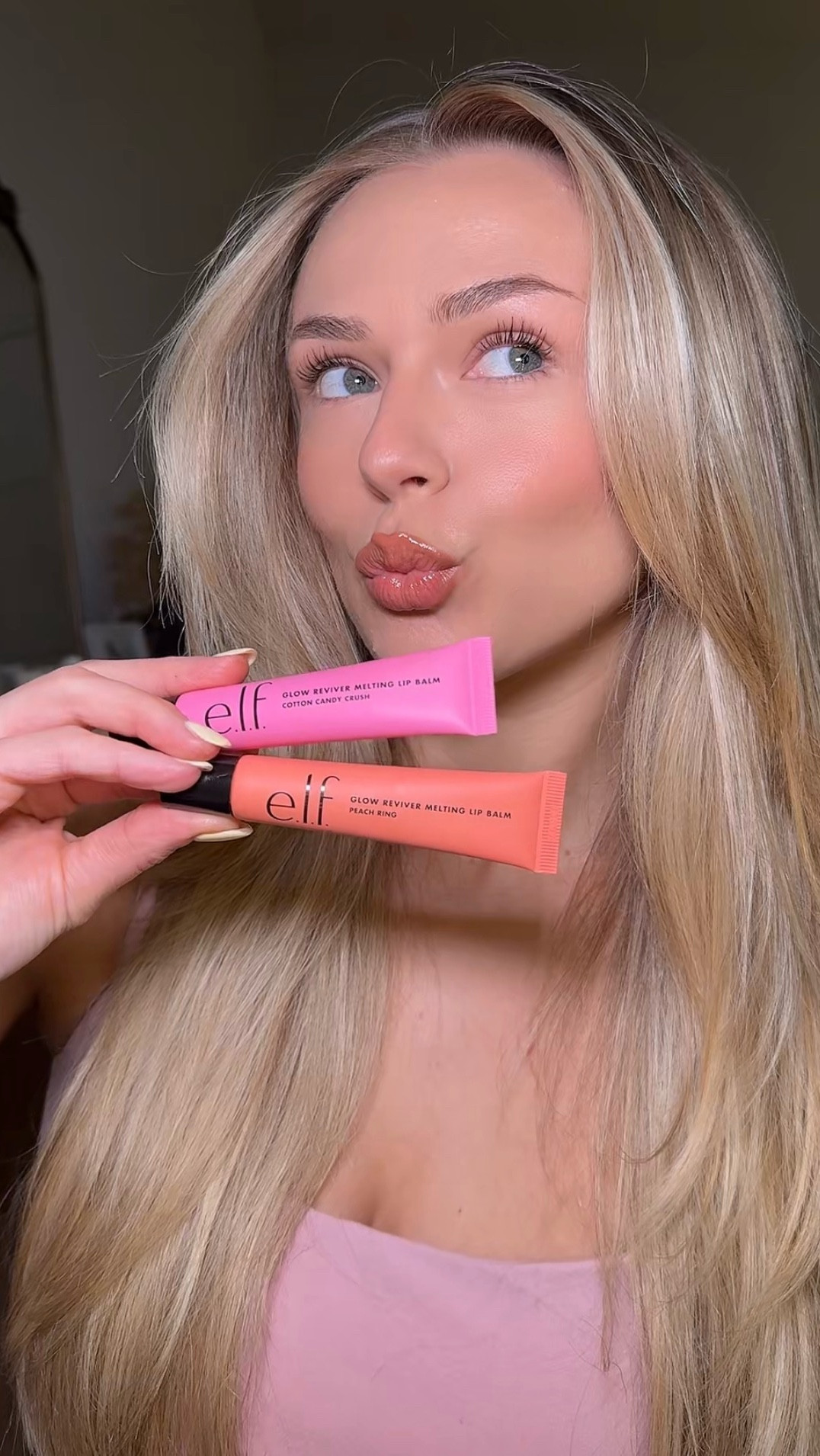 I cannot get over the quality of these lip balms for under $10. Insane @elfcosmetics #lipcombo #coachellamakeup #drugstorelipcombo #elfpartner #elfcosmetics #eyeslipsface 