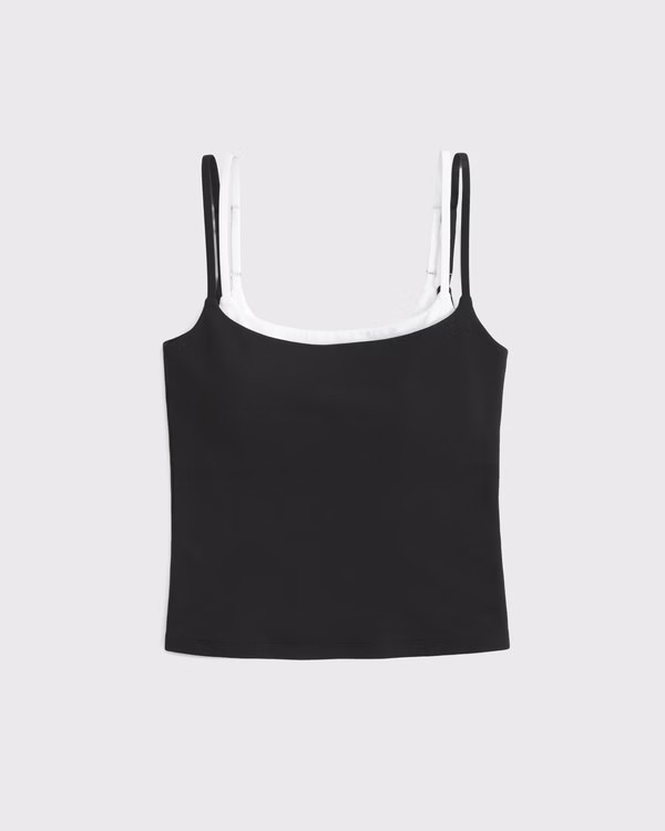 Bra-Free Double-Layered 90s Cami | Abercrombie & Fitch (US)