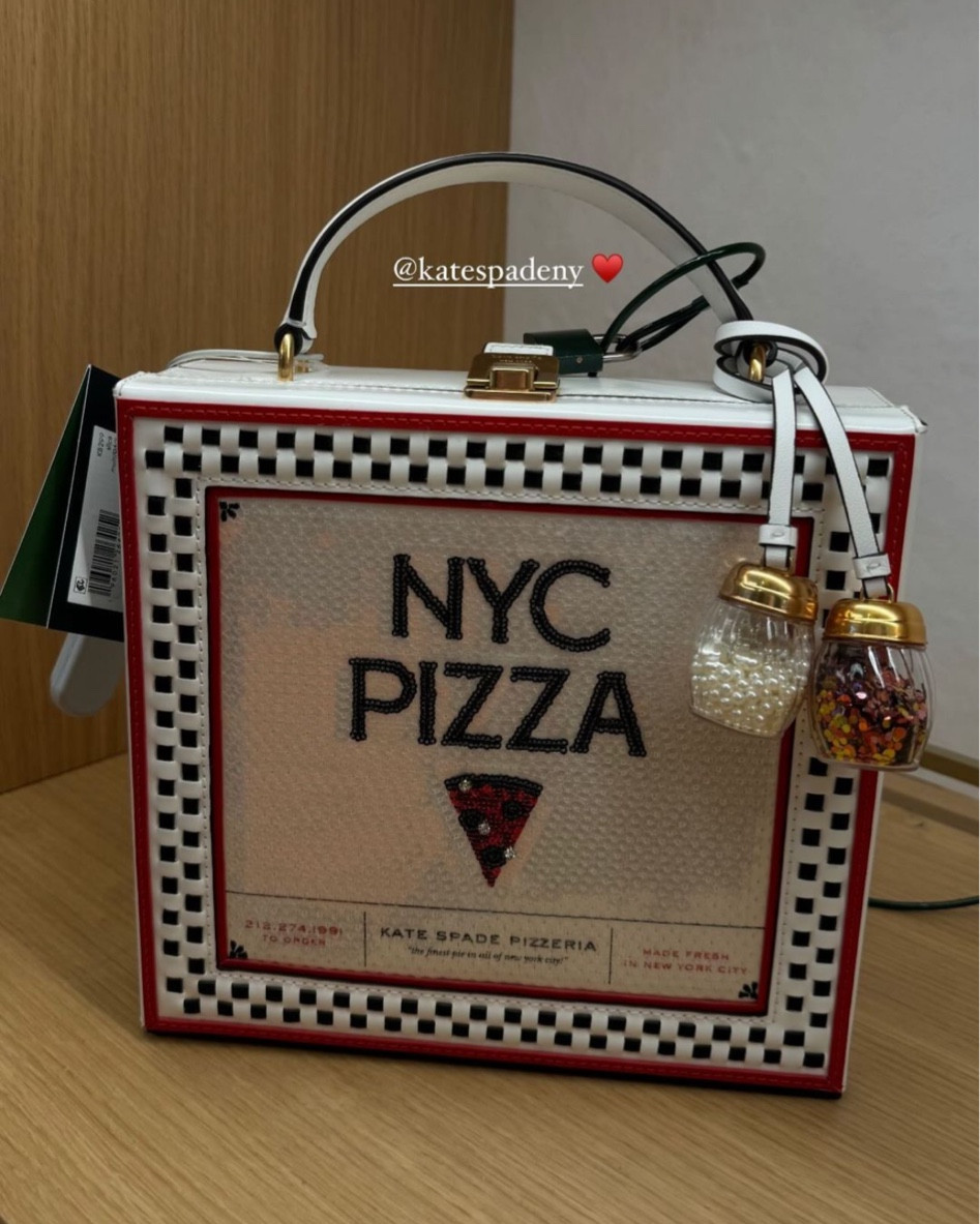 ショルダーバッグ・ポシェット Kate Spade Slice 3D Pizza Box Top-handle Bag KB299 Slice 3d Pizza Box Top Handle Bag | Kate Spade New York